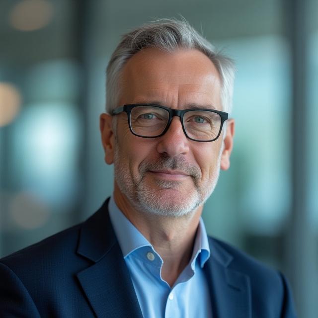 Portrait of Dr. John Smith, Chief Medical Advisor for Upland Wellness, looking thoughtful and professional.