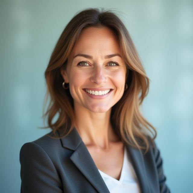 Portrait of Jane Doe, Founder & CEO of Upland Wellness, smiling confidently.